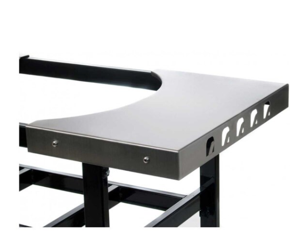 Cart With Stainless Steel Side Shelves For Oval JR 200 Grill