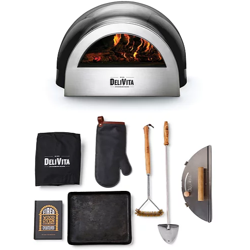 DeliVita Wood-Fired Pizza Oven - Very Black - Chefs Collection