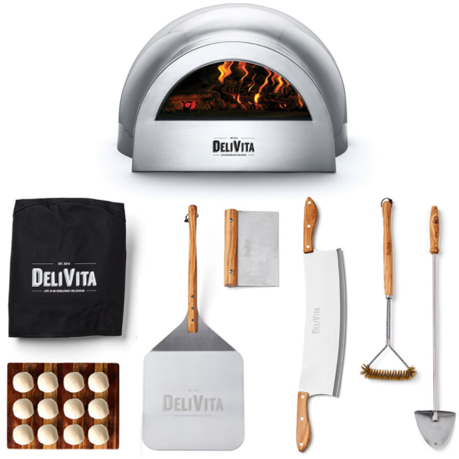 DeliVita Wood-Fired Pizza Oven - Hale Grey - Pizzaiolo Collection