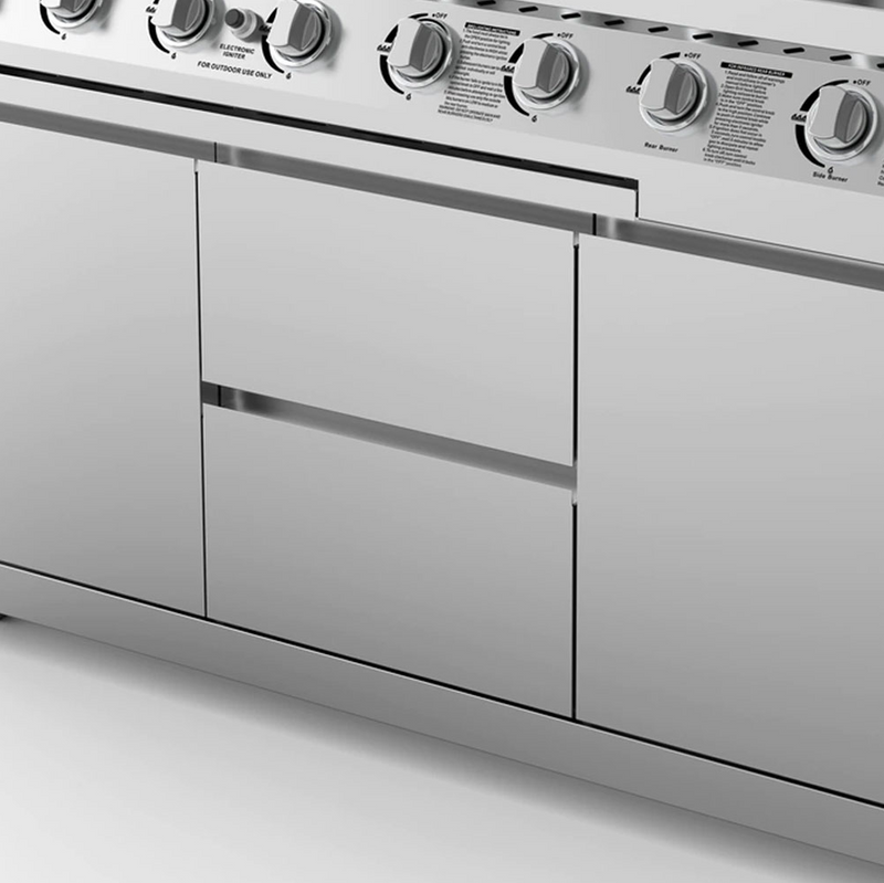 Whistler Cirencester 6 Burner Barbecue with Side Burner + Rotisserie + Cover