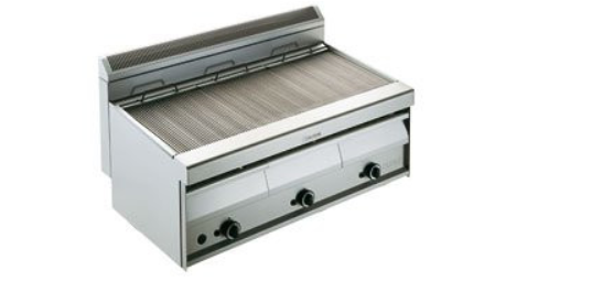 Arris gv1209 grillvapor gas radiant chargrill with water tray