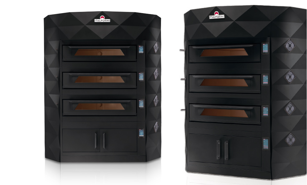 ITALFORNI DIAMOND - pizza deck ovens, can be wall or island sited