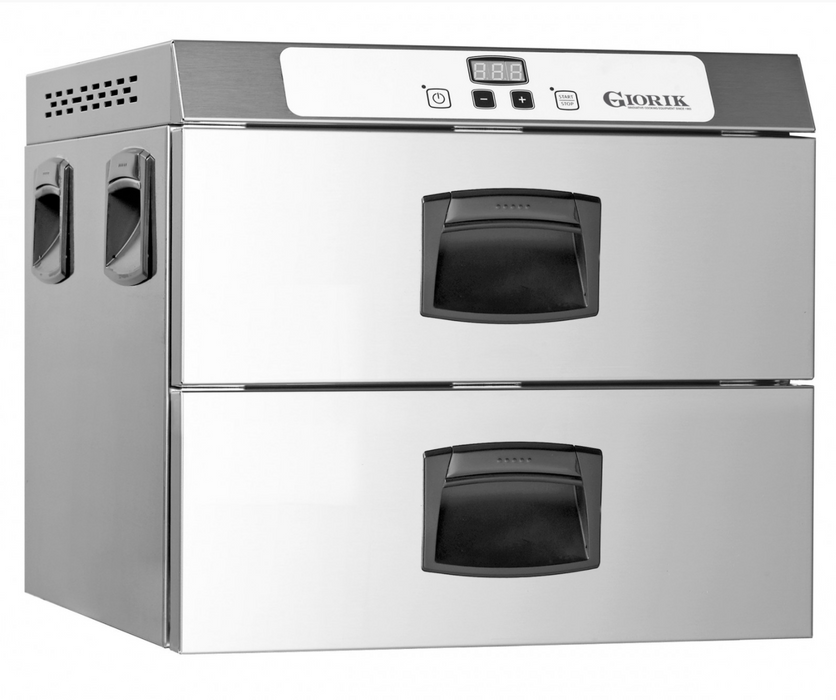 Giorik gmc2e 2 x 1/1gn counter top drawer warmer