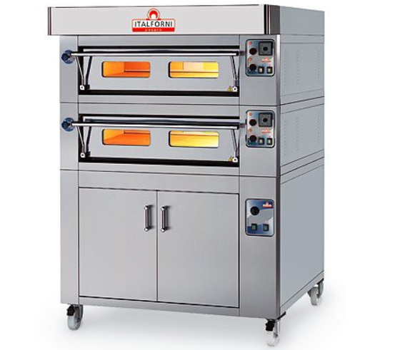 Italforni ES12-2 Heavy Duty Twin Electric Pizza Oven-24 X 12” Pizzas