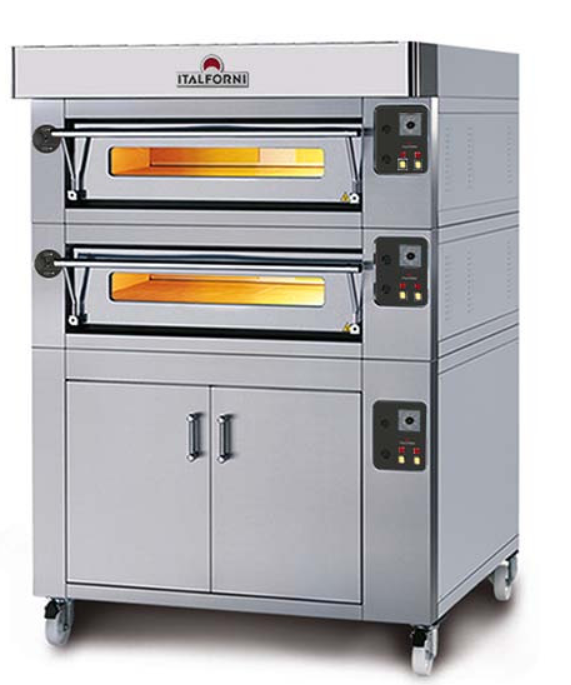 ITALFORNI lsc-2 Heavy Duty Twin Deck electric Pizza Oven - 16 x 12" pizzas