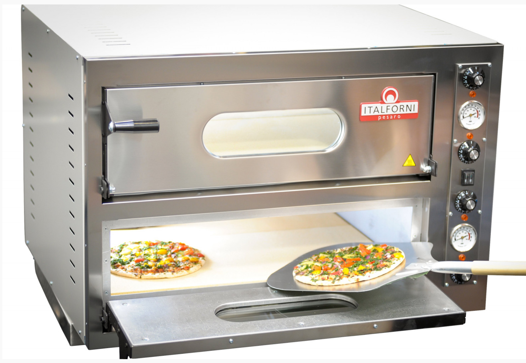 ITALFORNI EK44 TWIN DECK ELECTRIC PIZZA OVEN - 8 X 13" PIZZAS