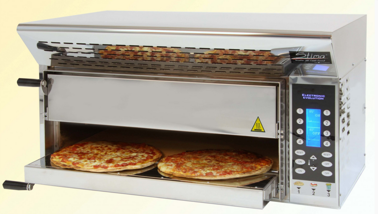 Stima VP2 Evolution xl twin deck hi speed pizza oven