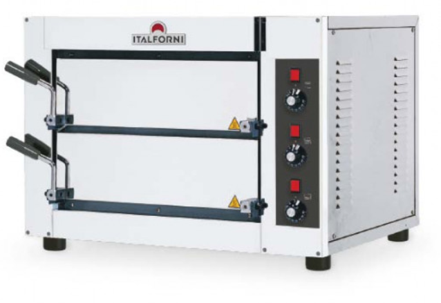 ITALFORNI FAST 50 COMPACT TWIN DECK ELECTRIC PIZZA OVEN - 8 X 9" PIZZAS