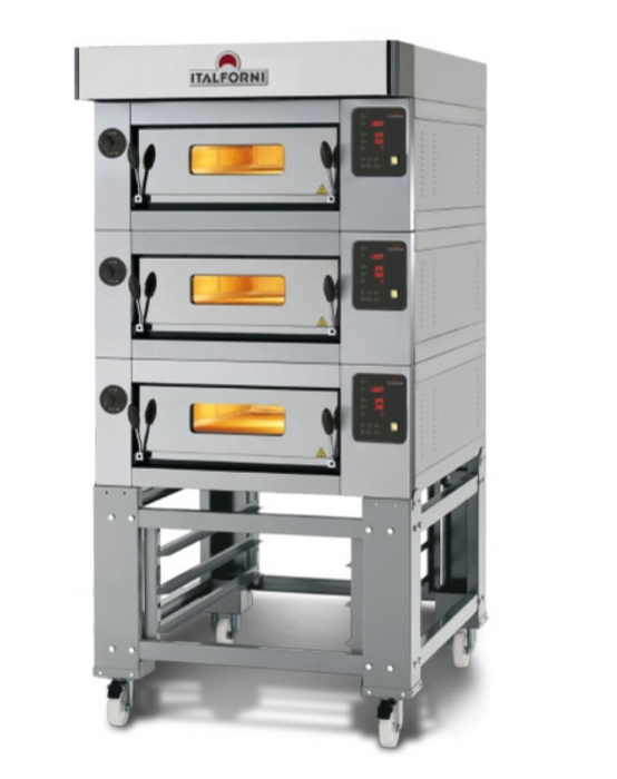 Italforni lsc-3 heavy duty triple deck electric pizza oven - 24 x 12" pizzas