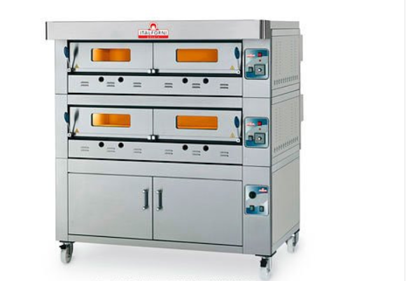Italforni egc-2 heavy duty twin deck gas pizza oven - 24 x 12" pizzas