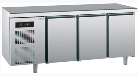 Sagi Kujbm 3 Door Refrigerated Counter  - Slimline 600mm