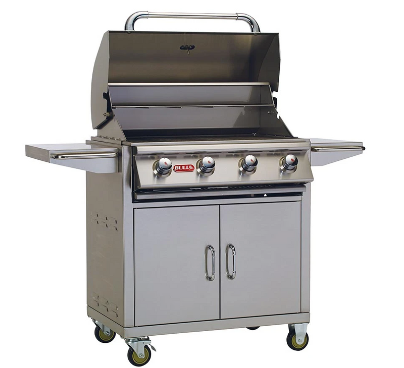 Bull Outlaw 4 Burner Gas BBQ Grill - Cart Stainless Steel