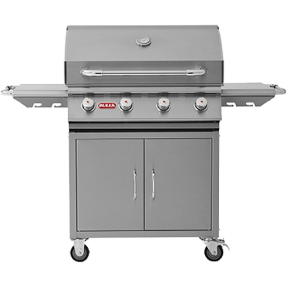 Bull Outlaw 4 Burner Gas BBQ Grill - Cart Stainless Steel