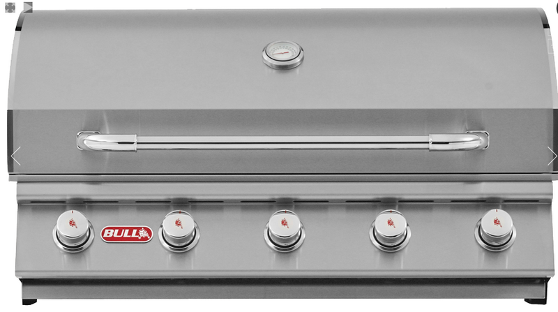 Bull Renegade 5 Burner Gas BBQ Grill - Cart Stainless Steel