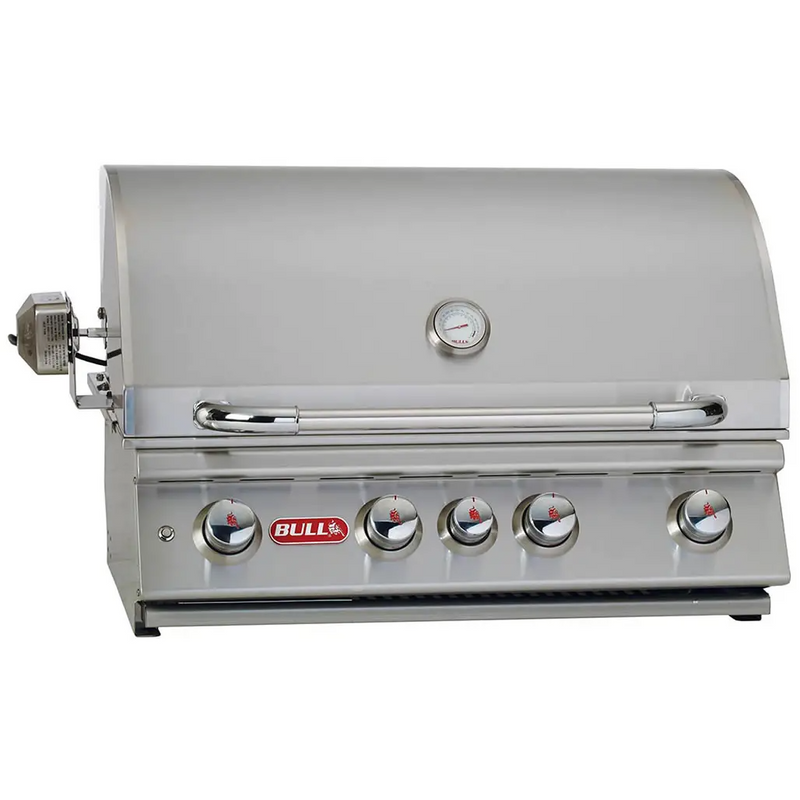 Bull Angus Built-in 4 Burner Gas BBQ Grill - Stainless Steel