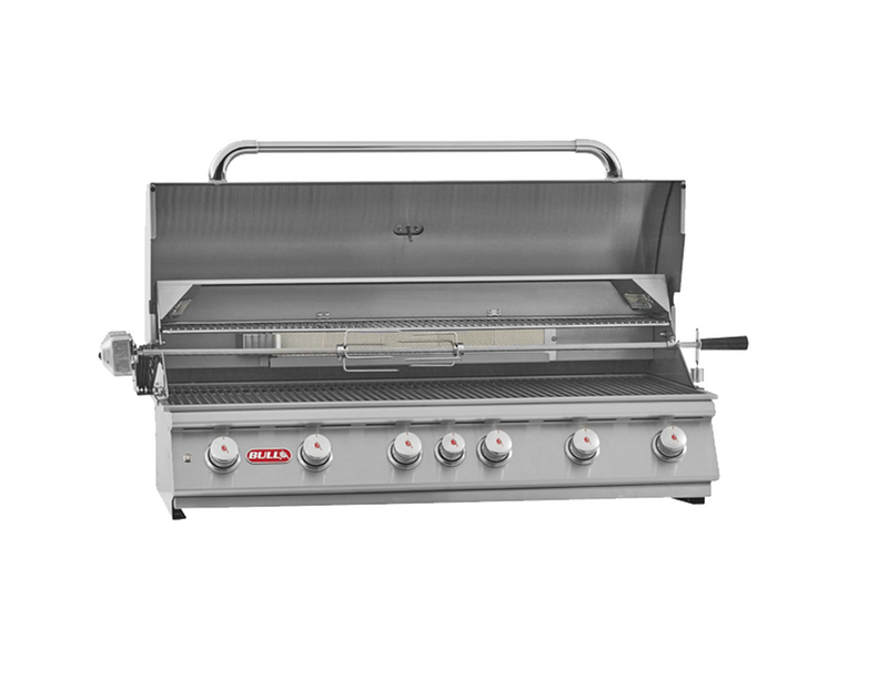 Bull Diablo Built-in 6 Burner Gas BBQ Grill - Stainless Steel