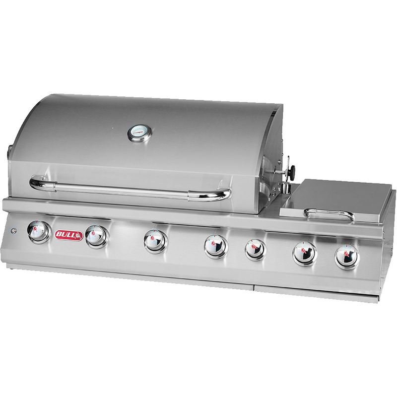 Bull  Built-in 7 Burner Gas BBQ Grill - Stainless Steel