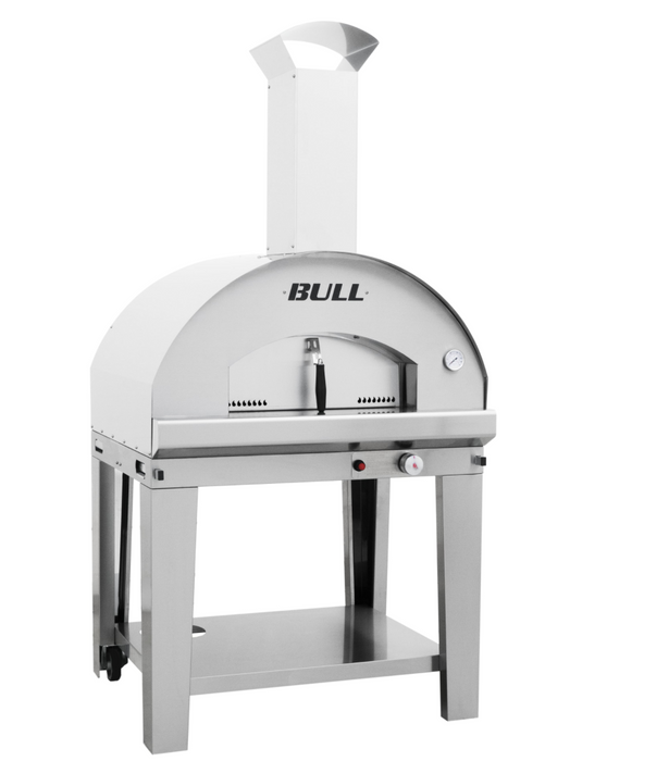 BULL Extra Large Gas Pizza Oven & Cart (Complete) Made in Italy