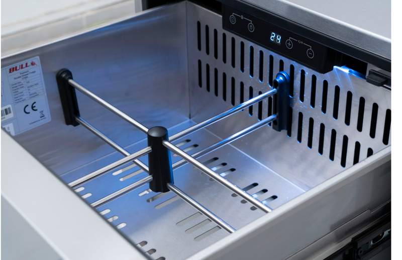 Bull Double Drawer Premium Outdoor Rated S/Steel Fridge 150Lts