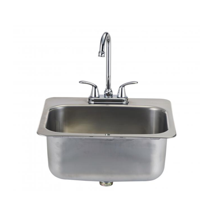 Bull Large Premium Stainless Steel Sink W/ Faucet