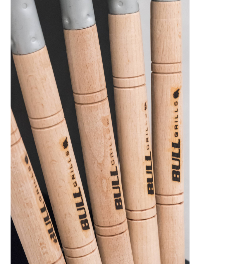 Professional Pizza Tools Kit with Black Powder Coated Stand