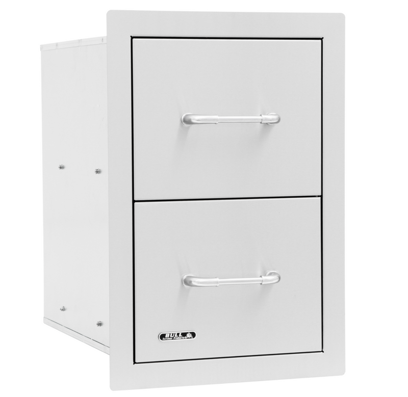 Bull Double Drawer Stainless Steel