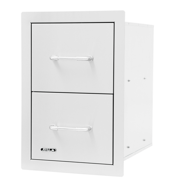 Bull Double Drawer Stainless Steel