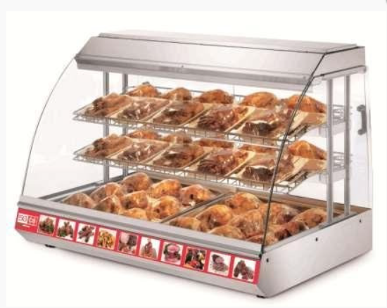 Food display CB EVB 120 2R - counter top 2 tier fan blown heated display - operator service