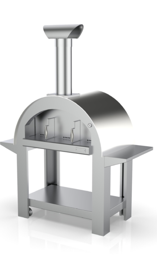 Alpha Pro Grande Wood-Fired Pizza Oven Bundle + Cover | Stainless Steel