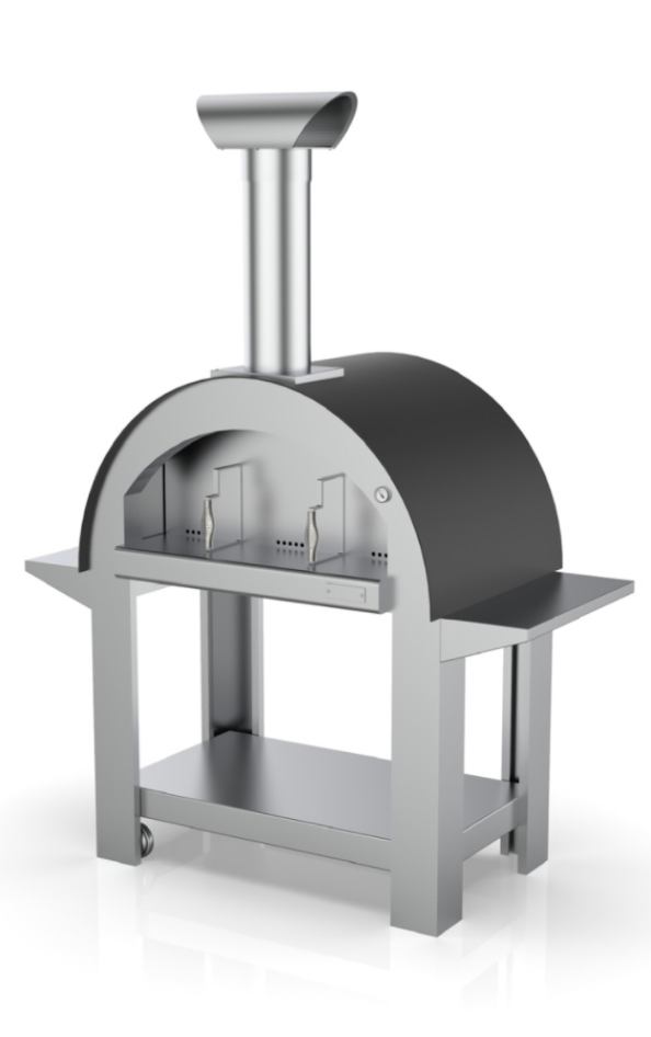 Alpha Pro Grande Wood-Fired Pizza Oven Bundle + Cover | Stainless Steel