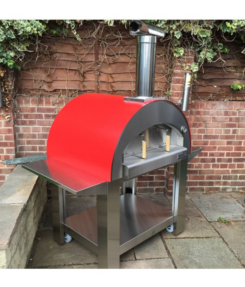 Alpha Pro Grande Wood-Fired Pizza Oven Bundle + Cover | Stainless Steel