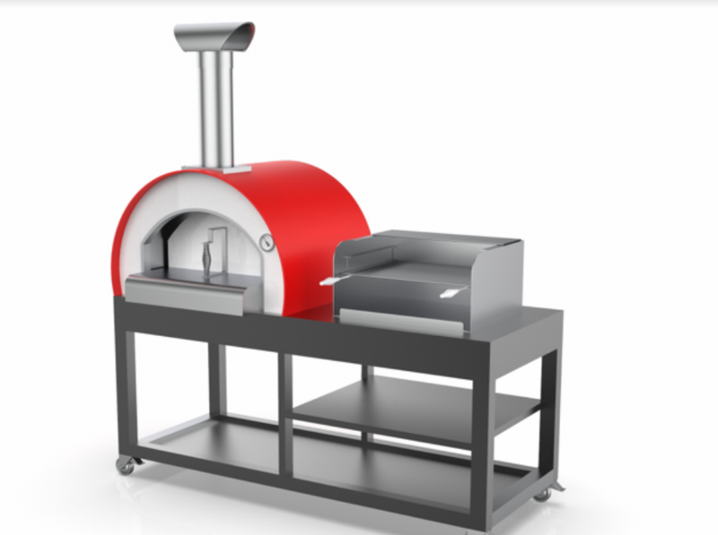 Fumoso Piccolo Pizza Oven & Grill Set- Anthracite