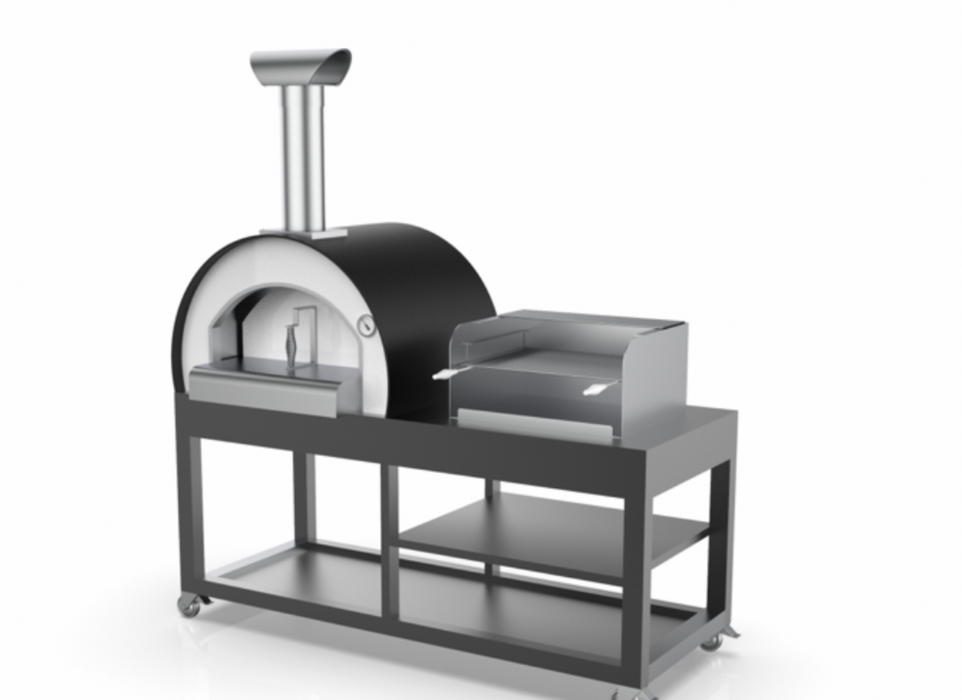Fumoso Piccolo Pizza Oven & Grill Set- Anthracite