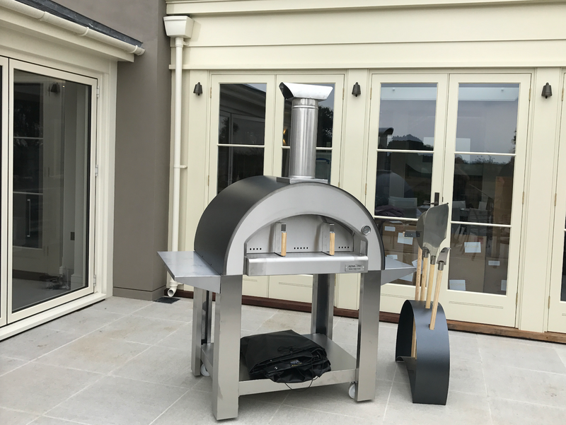 Alpha Pro Grande Wood-Fired Pizza Oven Bundle + Cover | Stainless Steel