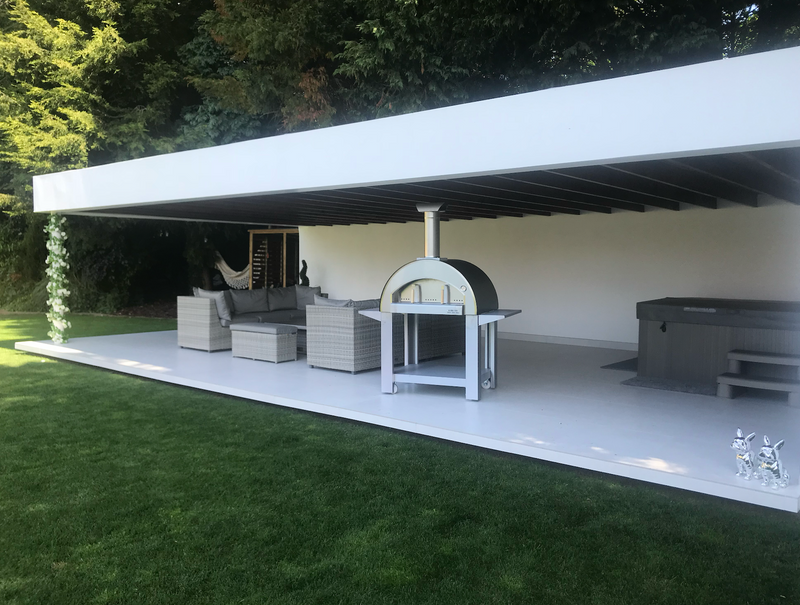 Alpha Pro Grande Wood-Fired Pizza Oven Bundle + Cover | Stainless Steel