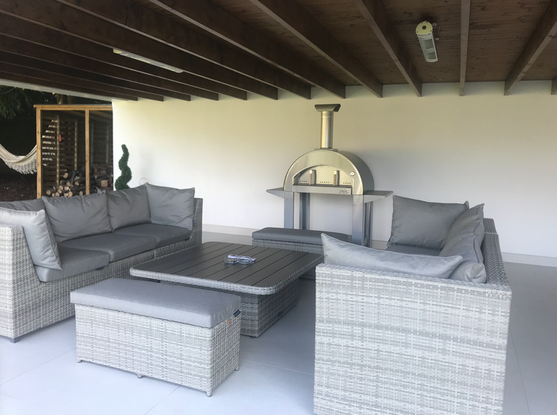 Alpha Pro Grande Wood-Fired Pizza Oven Bundle + Cover | Stainless Steel