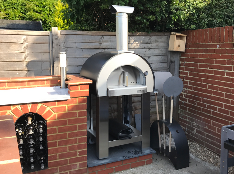 Alpha Pro Piccolo Wood-Fired Pizza Oven Bundle + Cover | Anthracite