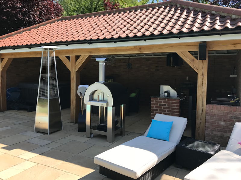 Alpha Pro Piccolo Wood-Fired Pizza Oven Bundle + Cover | Anthracite