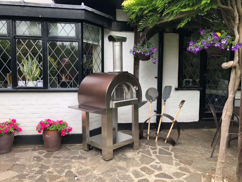 Alpha Pro Piccolo Wood-Fired Pizza Oven Bundle + Cover | Anthracite