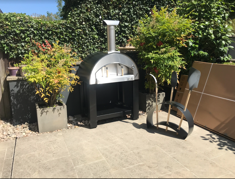 Alpha Pro Grande Wood-Fired Pizza Oven Bundle + Cover | Stainless Steel