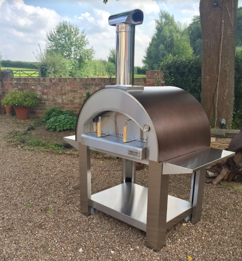 Alpha Pro Grande Wood-Fired Pizza Oven Bundle + Cover | Stainless Steel