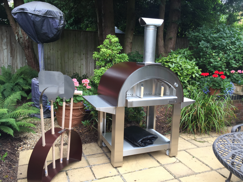 Alpha Pro Grande Wood-Fired Pizza Oven Bundle + Cover | Stainless Steel