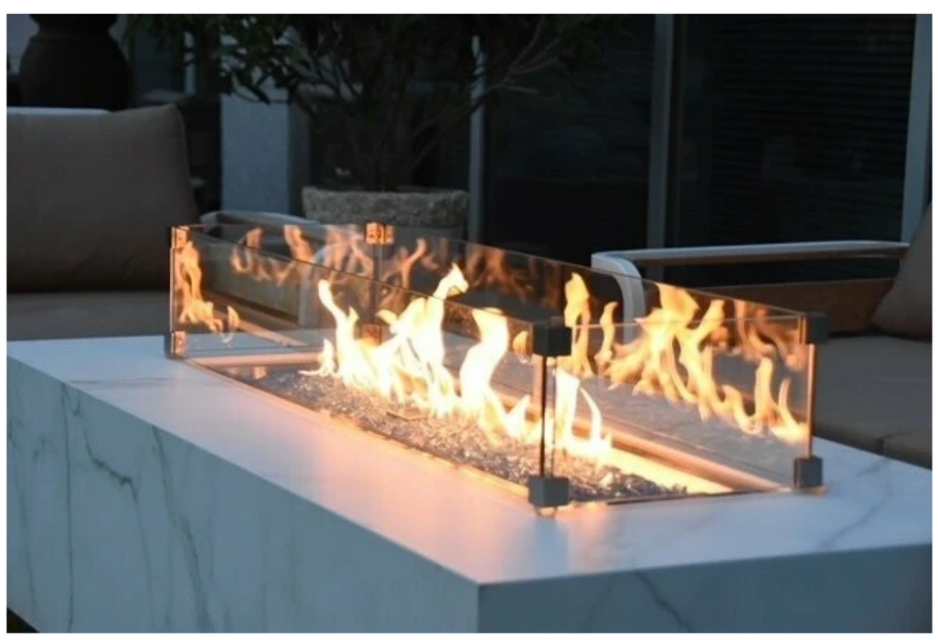 Carrara Porcelain Fire Table
