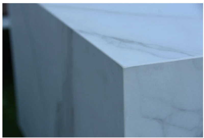 Carrara Porcelain Fire Table