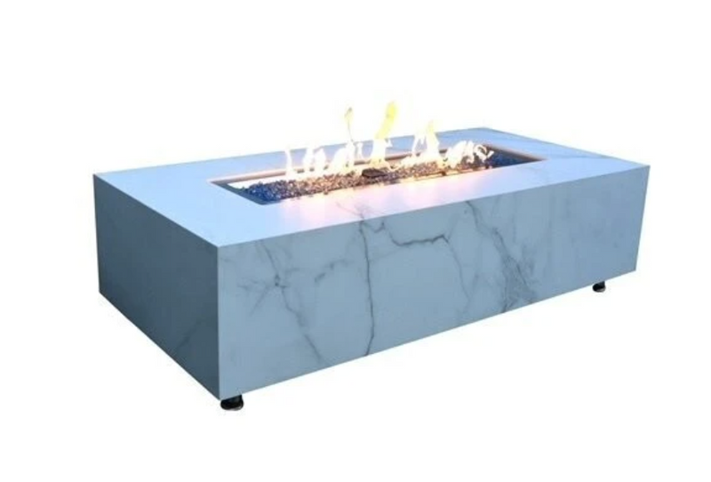 Carrara Porcelain Fire Table