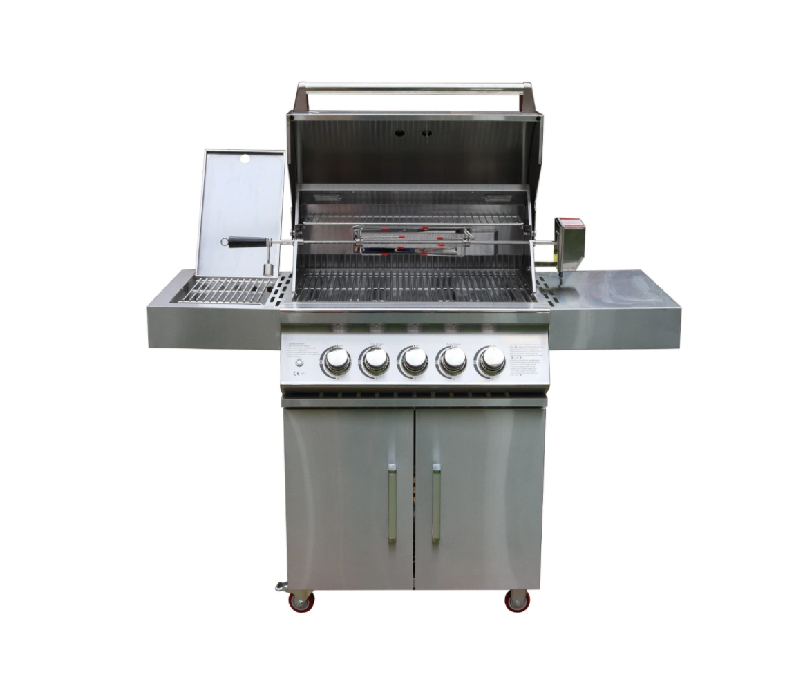 Whistler Bibury 3 Burner Barbecue with Rotisserie and Weather Cover