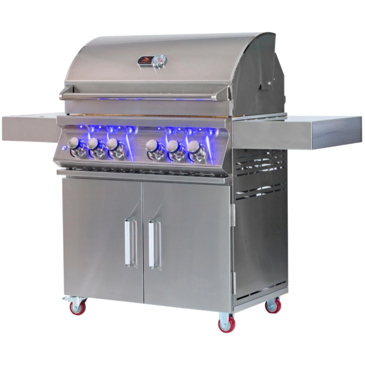 Whistler Bibury 4 Burner Barbecue with Rotisserie and Weather Cover