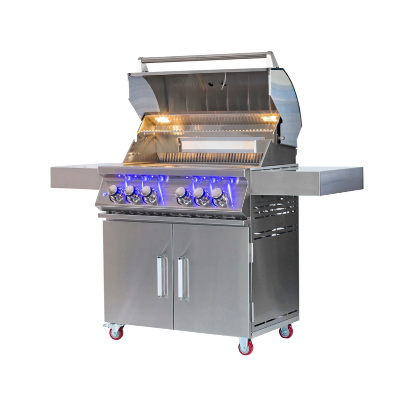 Whistler Bibury 4 Burner Barbecue with Rotisserie and Weather Cover