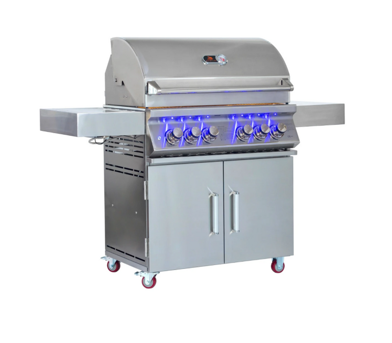 Whistler Bibury 4 Burner Barbecue with Rotisserie and Weather Cover