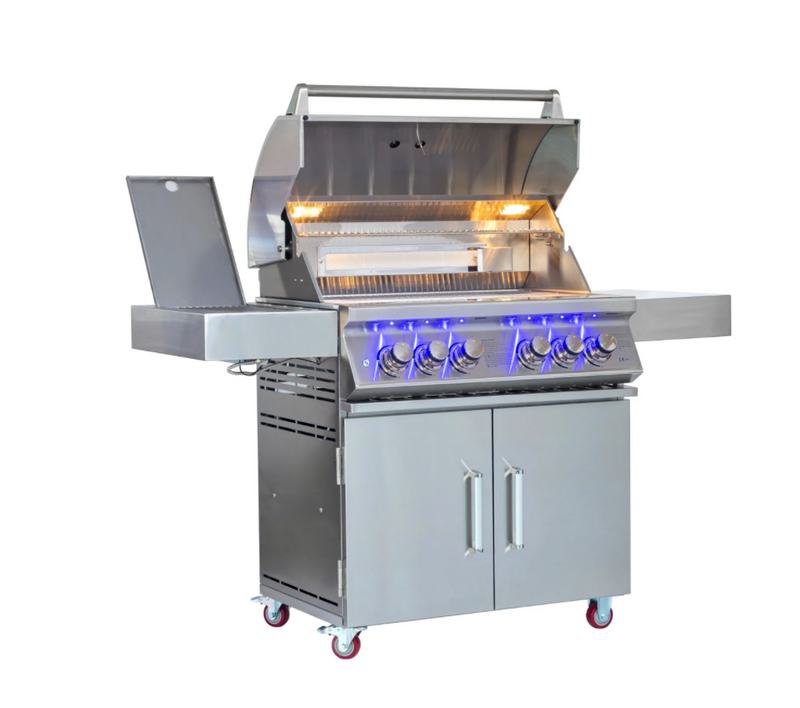 Whistler Bibury 4 Burner Barbecue with Rotisserie and Weather Cover